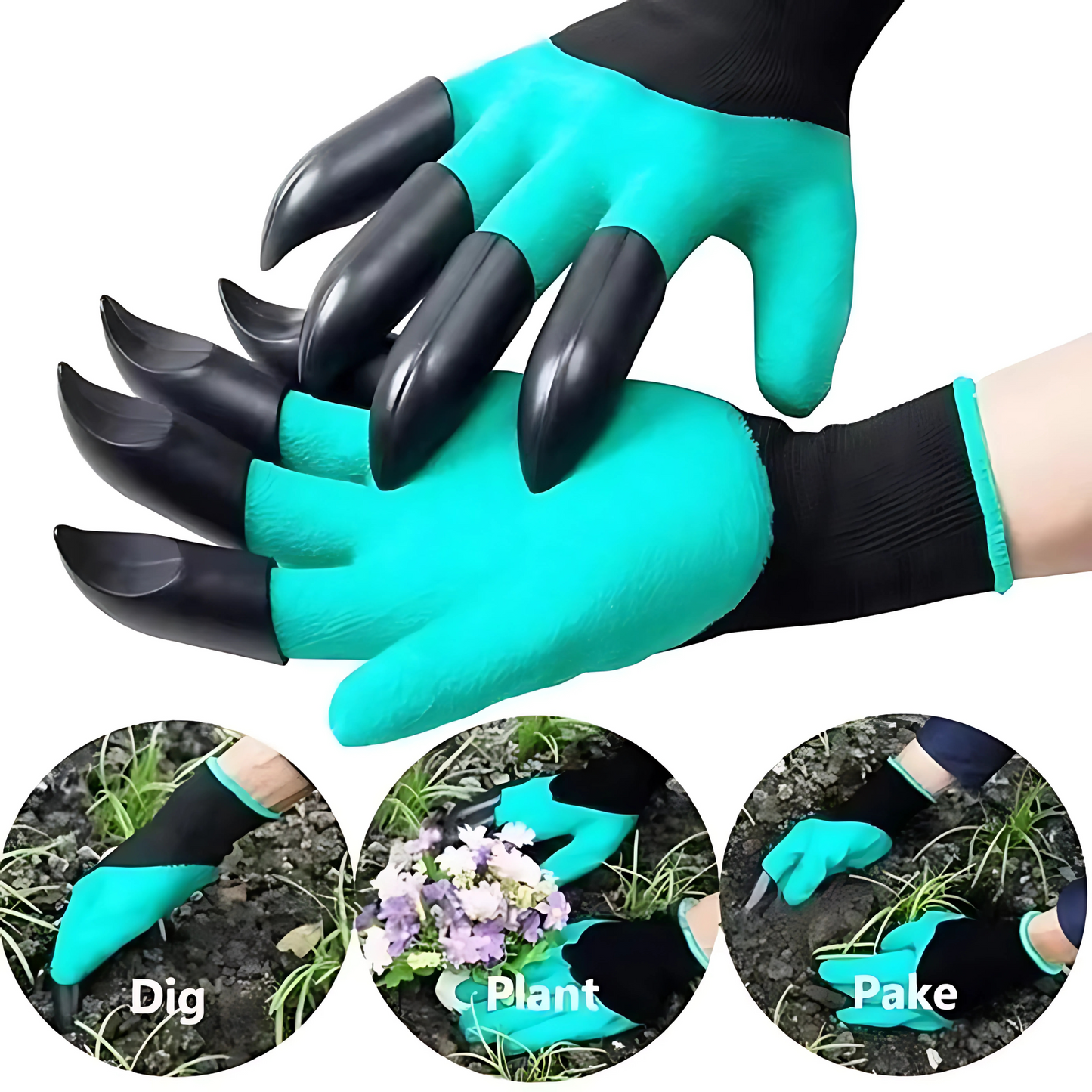 Claw Gardening Gloves - Stab-Resistant Latex Gloves for Digging, Planting & Protecting Your Garden
